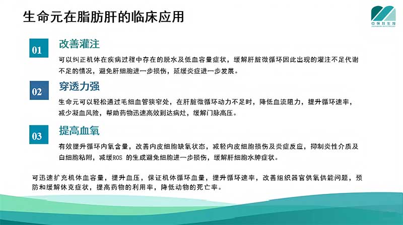 生命元在脂肪肝的临床应用